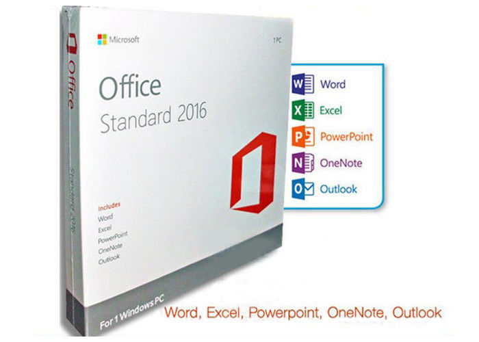 Llave de la activación del estándar de Microsoft Office 2016 del DVD, licencia del estándar de Microsoft Office 2016