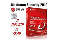 Llave de la licencia de  del antivirus, llave de la seguridad 2019 de Internet de Trend Micro de la tendencia 3 dispositivo del año 3