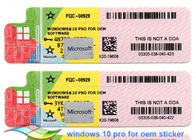 Versión completa de los favorables del COA de Windows 10 del código dominante de la licencia de Microsoft de la licencia de la etiqueta engomada 64 sistemas del pedazo