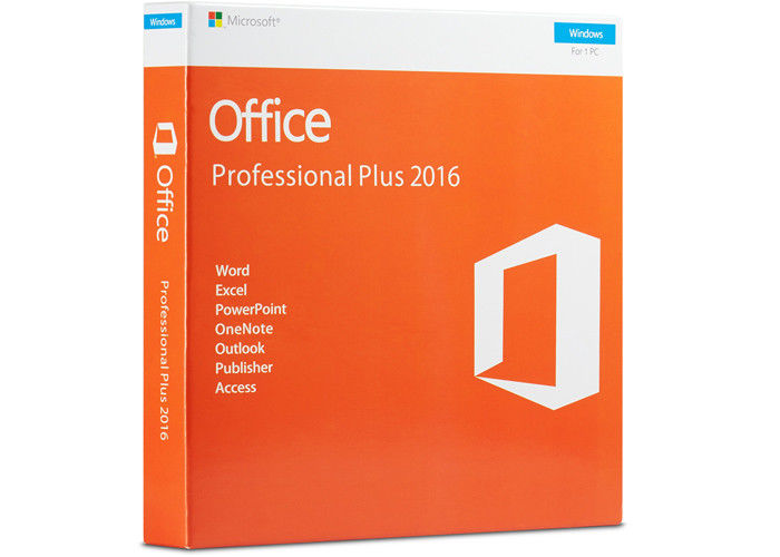 Código dominante 100% de Microsoft Office 2016 en línea de la activación favorable más DVD de la tarjeta 32bit 64bit